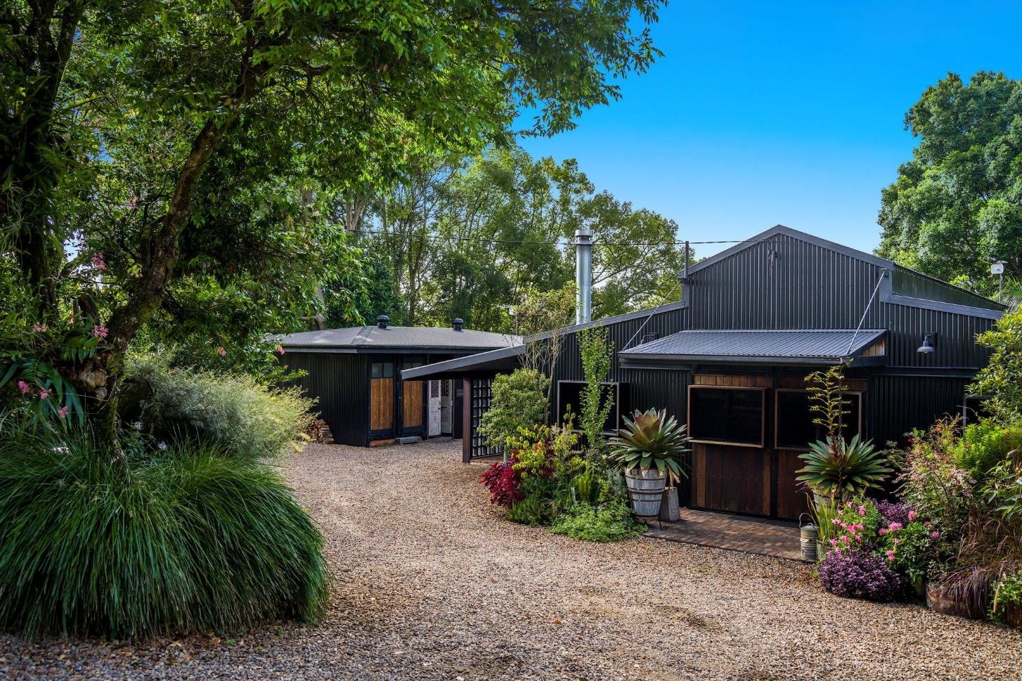 the whole place by day, barn and barnita side by side