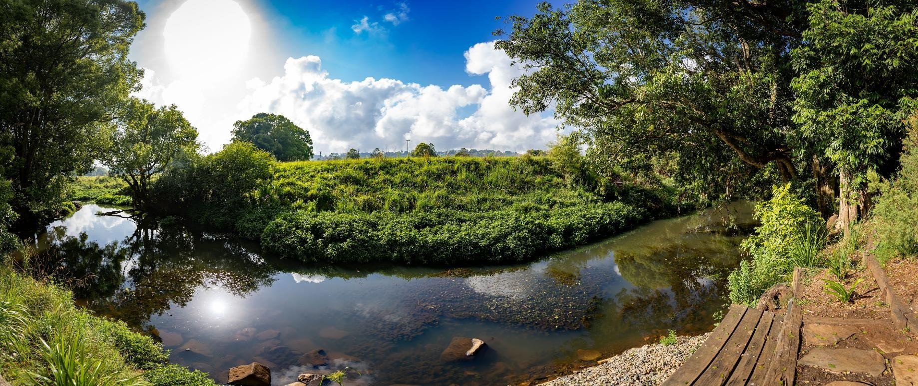 the creek on a bright day — sam's shot